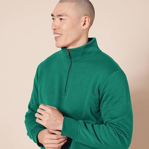 Immagine di Green Quarter-Zip Sweatshirt 1
